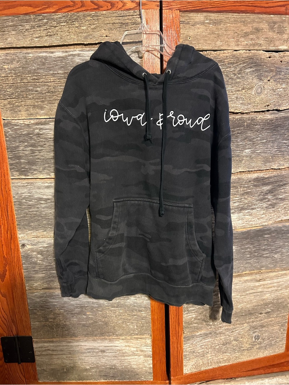 Iowa & Proud Black Camo Hoodie - Unbranded Size Small